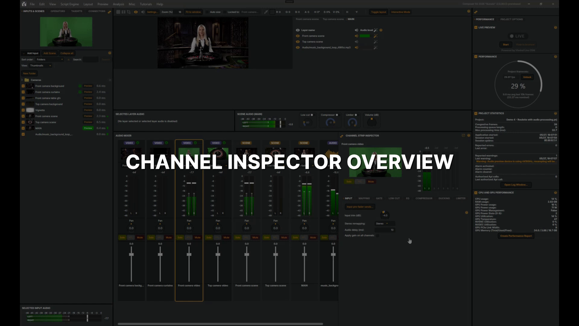 Channel Inspector overview