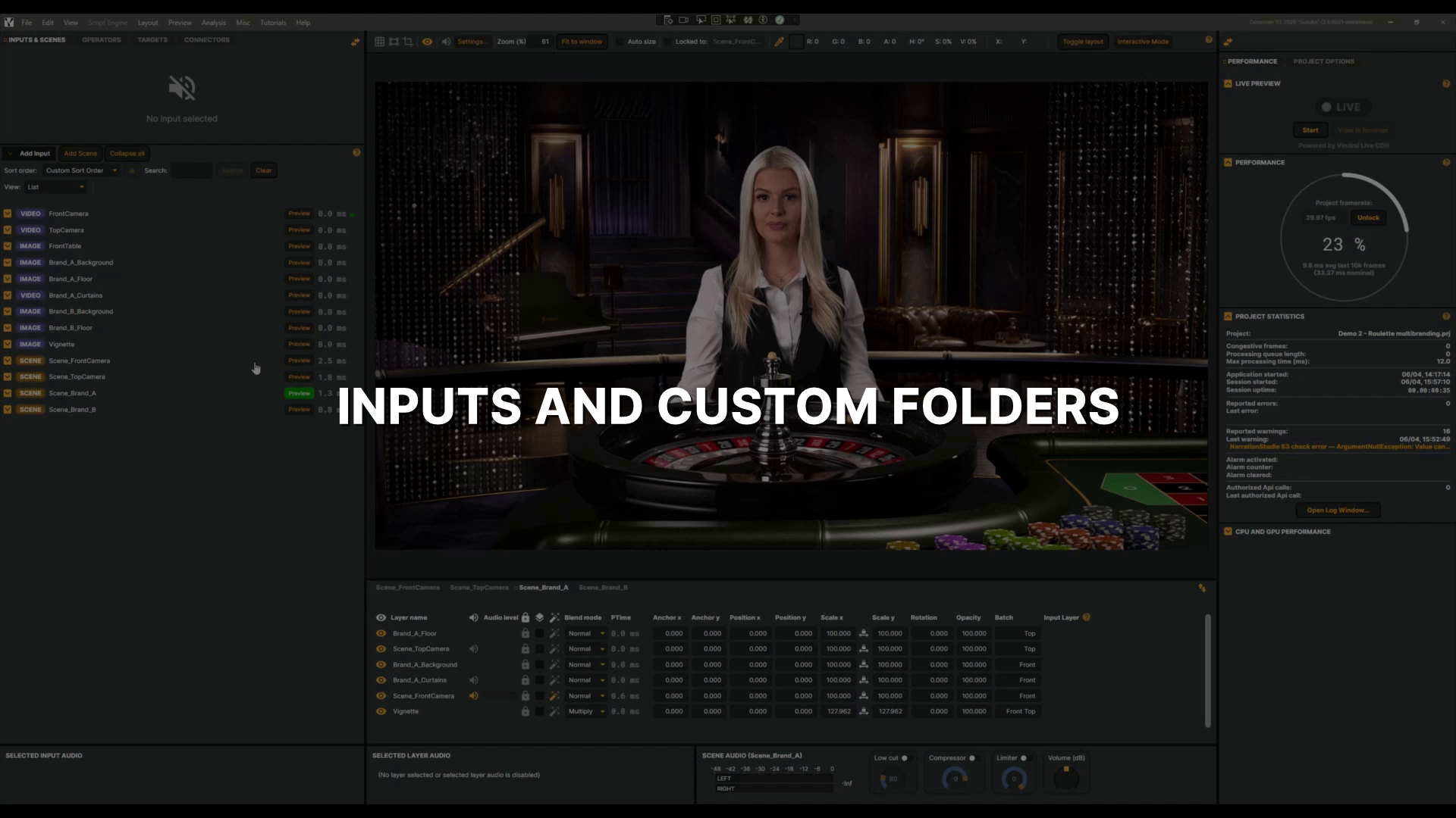 Inputs and custom folders introduction