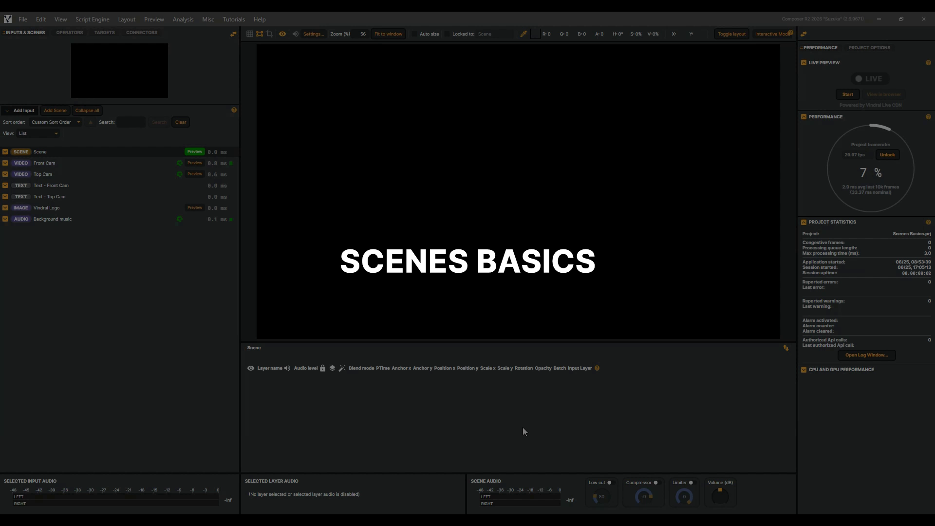 Scenes basics