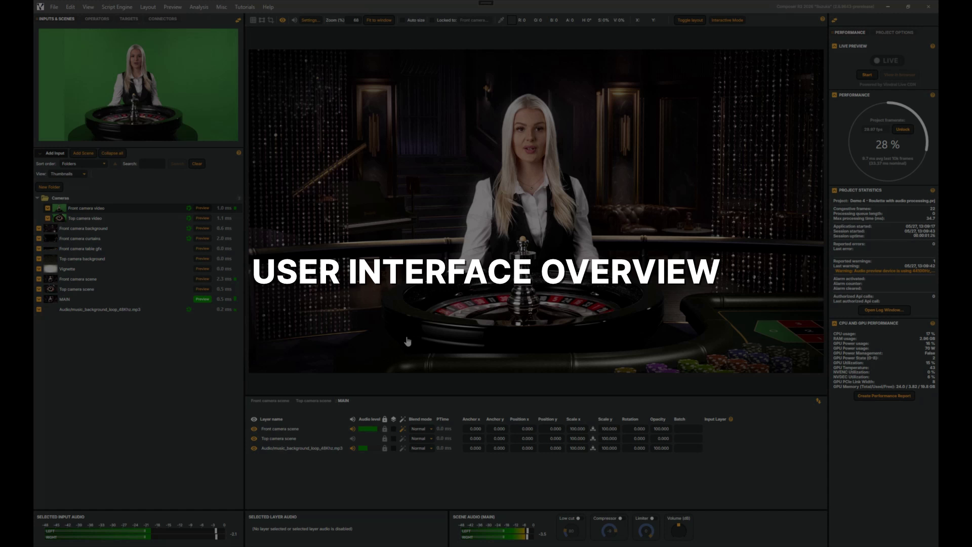 User interface overview