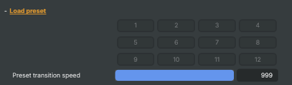 Load preset