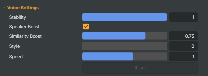 Voice Settings