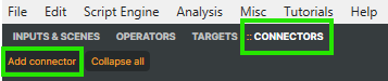 Add Connector button on the Connectors tab