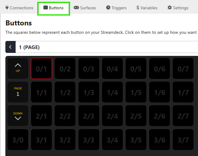 Companion Buttons tab