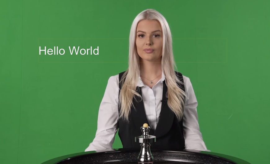 Hello World text input on the scene