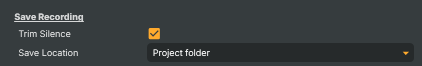 Save Recording