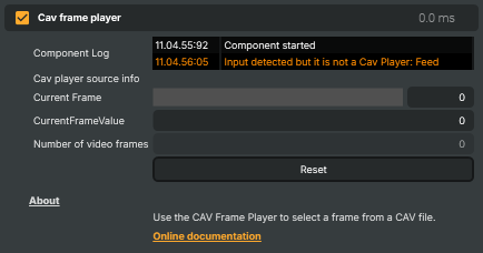 Cav frame player