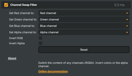 Channel Swap Filter