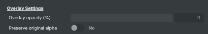 Overlay Settings