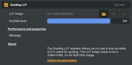 Grading LUT