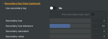 Secondary Key Color (optional)
