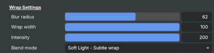 Wrap Settings