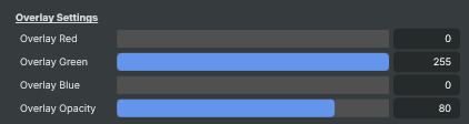 Overlay Settings