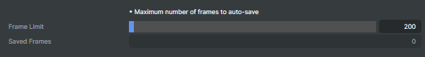 Automatic Save interface