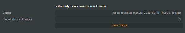 Manual Save interface