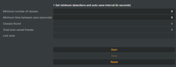 Save Conditions interface