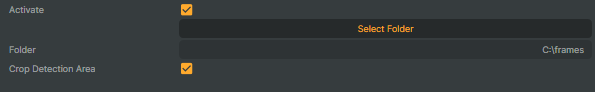 Select folder interface