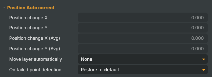 Position Auto correct