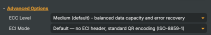 Advanced Options