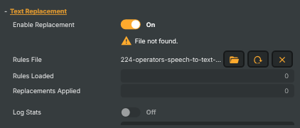 Text Replacement