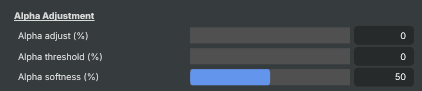 Alpha Adjustment