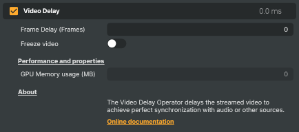 Video Delay