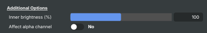Additional Options