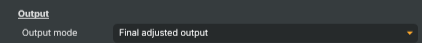 Output