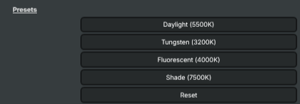 Presets
