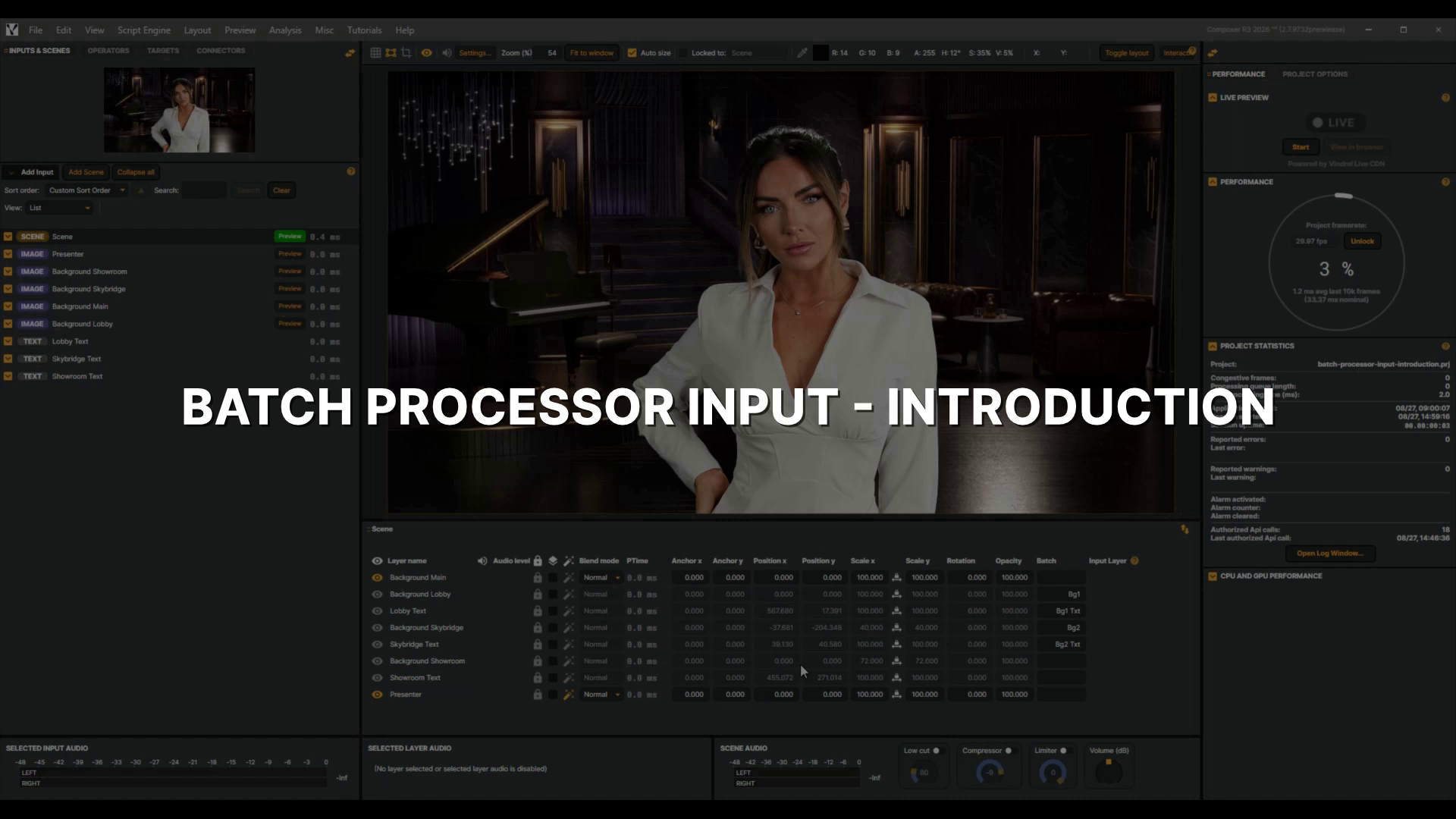 Batch Processor Input - Introduction