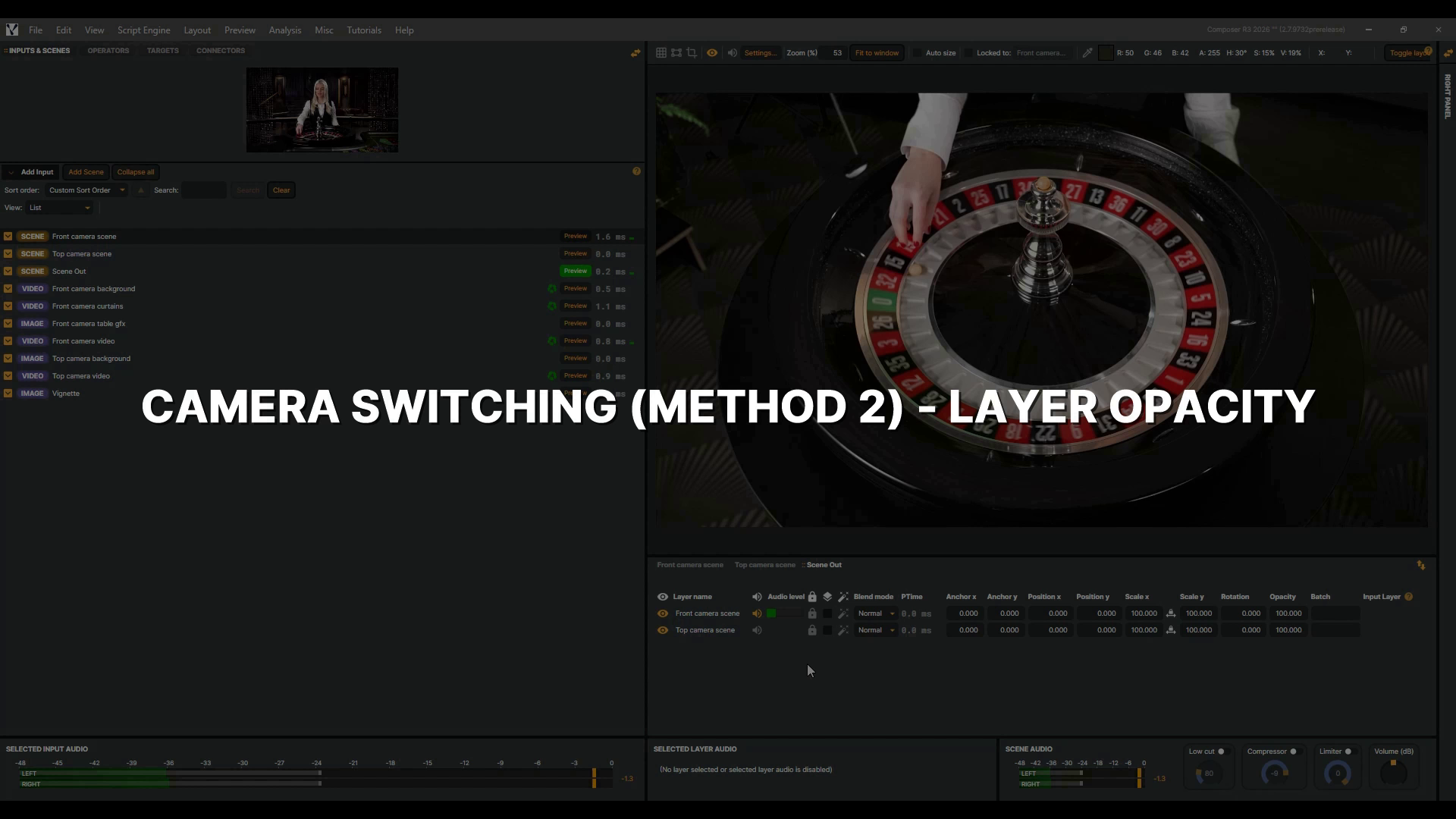 Camera Switching (Method 2) - Layer Opacity