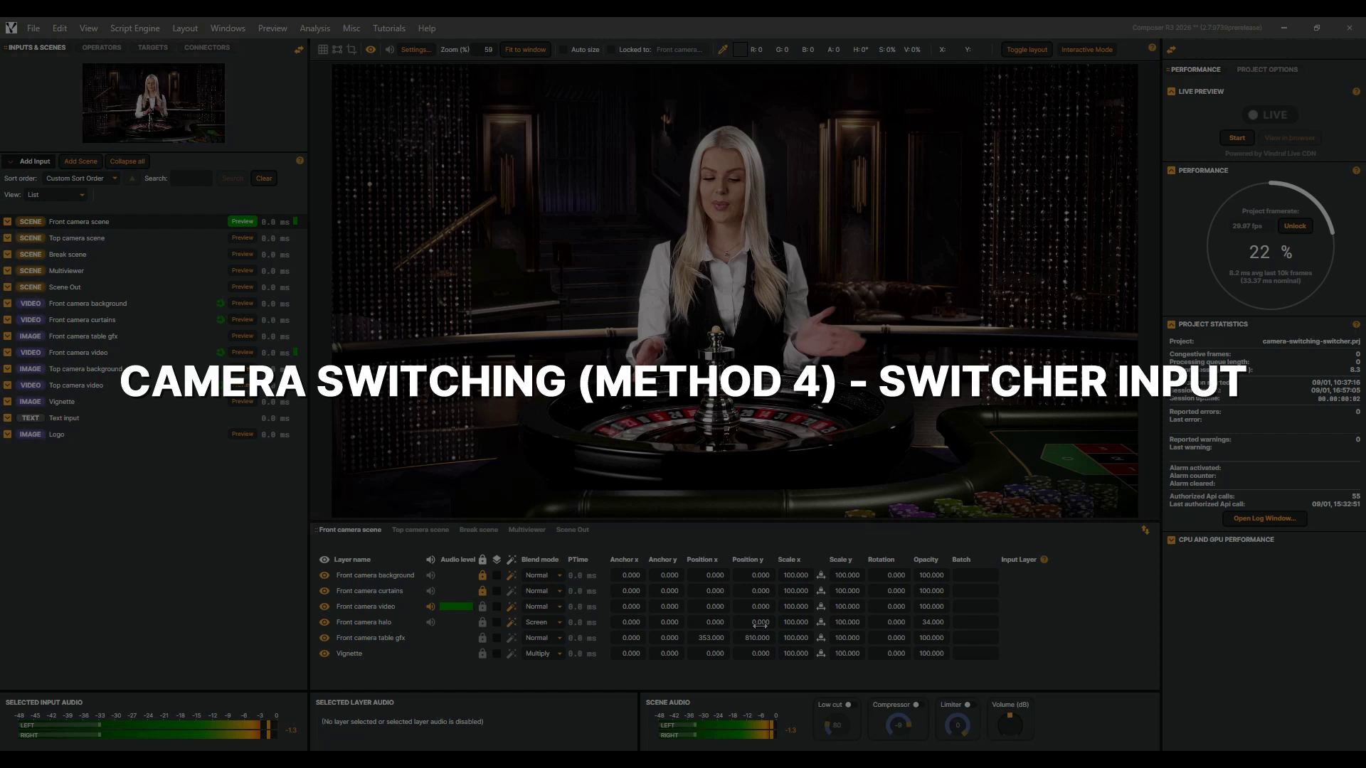 Camera Switching (Method 4) - Switcher Input