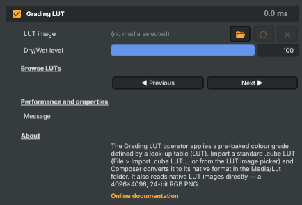 Grading LUT