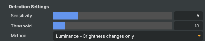 Detection Settings