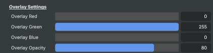 Overlay Settings