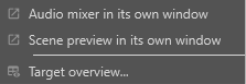 Windows menu