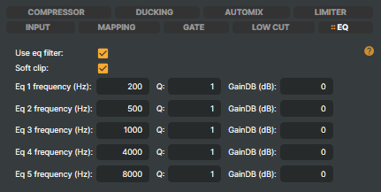 Channel Strip Inspector — EQ tab