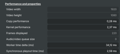 Performance and properties