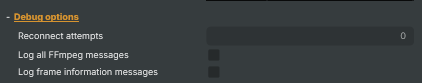 Debug options