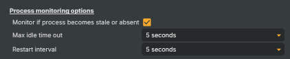 Process monitoring options