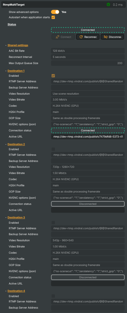 RTMP Target (Multi scaler)