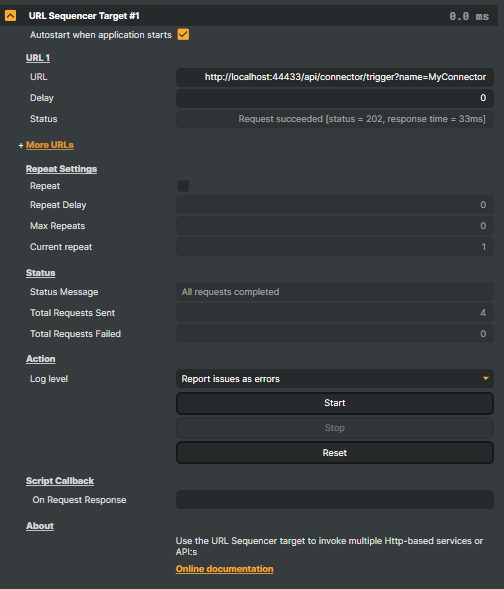 URL Sequencer Target overview