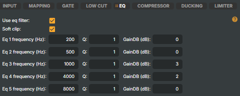 Channel Strip Inspector — EQ tab