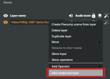 A scene before applying a Composite Layer