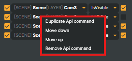 Per-command right-click menu