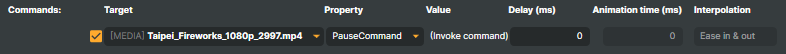 Per-command options inside a Connector